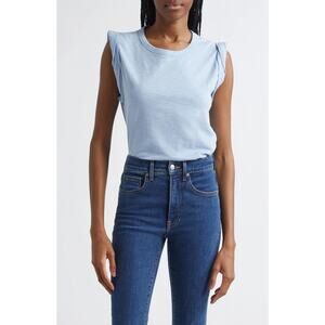 Veronica Beard Cotton Dree Muscle Tee - L